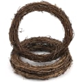 Miniatyrbillede 1 af 5: 3 stk. 20 cm retro julekrans grenkrans til DIY vinkrans