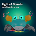 Miniatyrbilde 4 av 5: Sensing Crawling Crab, Tummy Time Baby Toys, Interaktiv Gåing