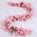Miniatyrbilde 3 av 5: 2 stk 5,7FT kunstige Sakura kirsebærblomster hengende blomster Vin