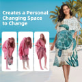 Pikkukuva 5 / 5: 1PC Surf Poncho -pyyhe, 3D-tulostettu mikrokuitupyyhe, nopeasti kuivuva poncho