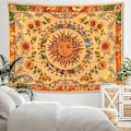 Pikkukuva 2 / 5: Keltainen aurinko ja kuu -seinavaate Vintage Standalone Boho -seinavaate Wal