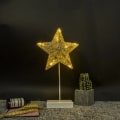 Miniatyrbillede 2 af 5: Femspidset stjernebordlampe mini juletræ kobber gave rotting