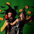 Miniatyrbilde 5 av 5: 2 stk Halloween Gresskar Form Led Lys med Knapp Batteri H