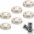 6-pack trådlösa LED-lampor med fjärrkontroll, LED-underbelysning för skåp,