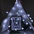 Miniatyrbillede 3 af 5: Julelys, 20 fod 40 LED snefnug streng lys vandtæt