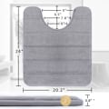 Pikkukuva 4 / 5: Muisti vaahto wc-matto U-muoto, Commode Contour Rug, Pehmeä ja mukava