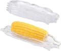 5-pack transparenta majsbrickor i plast, skivor med bestick, serveringsbricka för majs