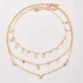 Pikkukuva 4 / 5: Bohemia Gold Kolmikerroksinen Kaulakoru Tähti Choker Kulta Choker Aurinko S