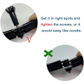 Miniatyrbillede 5 af 5: 3 i 1 Arm Extension Arm (3 længder: 7,5/13,5/19,5 cm) Hjelmholder