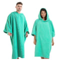 Miniatyrbillede 1 af 5: (Grøn,XL) Varm Absorberende Poncho, Badekåbe Hjælp Strand Skift, Pon