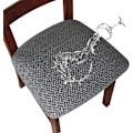 Miniatyrbild 1 av 5: Stretch Jacquard Elastisk Stolsöverdrag Präglad Stolsöverdrag fo