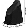 Pikkukuva 5 / 5: XL 115cm*75cm*130cm Pyörätuolin Suoja, Vedenpitävä Pyörätuolin Suoja, Pöly