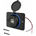 Miniatyrbilde 1 av 5: 12V USB-kontakt 12V USB-port Dobbel USB-kontakt Campingbil 12V, 3.1A