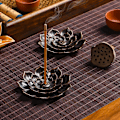 Miniatyrbillede 5 af 5: 1 stk. Messing Lotus Røgelseholder Pinde Røgelse Brænder Kegle Røgelse