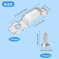 Miniatyrbillede 2 af 5: 100 stk. fastgørelsesklips til LED-strimler, connector LED fastgørelsesklips lys