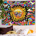 Pikkukuva 2 / 5: Sublime Tapestry Trippy Tapestry Sun Tapestry Hippie Mushroom Tap