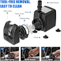 Miniatyrbillede 4 af 5: Nedsænkelig vandpumpe 1100L/H 21W Ultra-Quiet justerbar akvariu