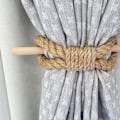 Miniatyrbild 2 av 5: Set om 2 (Khaki Twine, 2) Handgjorda Bohemiska Gardinband