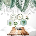 Pikkukuva 3 / 5: Monstera Green Palm -seinätarra, trooppinen lehtiseinätarra, 3D