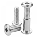 Miniatyrbillede 4 af 5: 12 stk. M6 x 20mm forbindelsesskruer, boltede forbindelsesskruer, sekskantede hoveder