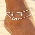 Pikkukuva 1 / 5: Anklet-rannekoru, 8 muotoa nilkkakoru, kaksoisrannekoru