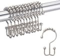 Rostfri duschdraperikrok Metall Dubbel Sl