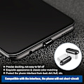 Pikkukuva 3 / 5: 4 kpl (musta) USB-C pölysuoja Type-C pölynkestävä suojus yhteensopiva