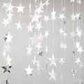 Pikkukuva 1 / 5: 2 Pakkausta (Hopea) Paper Garland Koriste Glitter Tähti Paperi Deko