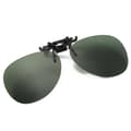 Gröna Clip-on Aviator solglasögon pilotglasögon