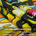 Pikkukuva 5 / 5: Sublime Tapestry Trippy Tapestry Sun Tapestry Hippie Mushroom Tap