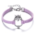 Miniatyrbild 7 av 7: Armband med symbolen "Uggla" i silver - Flera färger Rosa