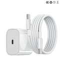 iPhone 17 / 16 / 15 Snabbladdare med 2M USB-C till USB-C-kabel