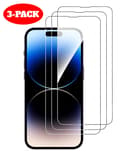 3-pack skärmskydd i härdat glas för iPhone 14 Pro (klar)