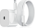 20W hurtiglader for iPhone 11/12/13/14 med 2 meter kabel