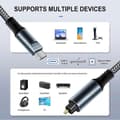 Miniatyrbillede 3 af 4: 3m JUNSUNMAY Han USB Type-C til Han Toslink Optisk Audio SPDIF Kabel Not Specified