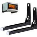 Steel Microwave Shelf with Arm, Wall-Mounted Shelf for Kitchen Organization