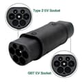 Miniatyrbilde 4 av 5: Type 2 til GBT EV-laderadapter IEC 62196 til GB Kina EV-lader