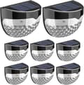 Solar Fence Lights | Cordless, Waterproof, Perfect for Deck, Stairs, Patio, Walkway, Steps (8-pack)