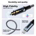 Miniatyrbillede 2 af 4: 3m JUNSUNMAY Han USB Type-C til Han Toslink Optisk Audio SPDIF Kabel Not Specified