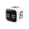 Pomodoro Timer 25/5/10 Min Bordstimer Vibration Volym Justerbar Produktivitetsklocka White