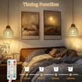 Miniatyrbild 5 av 6: 2/4-Pack Rechargeable LED Lamp with Remote Control – E27, USB, 3 Colors, Dimmable, Touch Control, Outdoor and Emergency Light 2-Pack