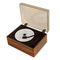 Retro CD Player Rechargeable Supports CD BT USB 3.5mm AUX Portable CD Player Bluetooth-compatible 5.0 Wood Brown