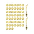 56 Pieces Wood Burning Tip Set with Alphabet for DIY Embossing and Carving Gold