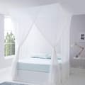 Miniatyrbild 7 av 8: Fairy Tale Bed Canopy, Easy Installation with Corner Posts Mosquito Net, Breathable Polyester Material, Practical for Travel and Camping, Adjustable