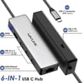 Miniatyrbillede 2 af 4: WAVLINK UHP3413 6-i-1 4K Thunderbolt 3 Type-C Enheder Hub Adapter USB-C Dockingstation Not Specified