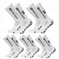 5-pack Non-Slip Football Socks Size 39-46 [DB] white white 39-43
