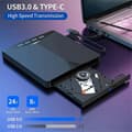 Miniatyrbilde 2 av 5: USB 3.0 Type-c Ekstern DVD RW CD-stasjon Brenner Lesere Spiller