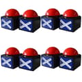 8 STK Spilsvarsbuzzer, Spilbuzzer Alarm Lyd Spilknap med Lys Trivia Quiz Got Talent Buzzer Spillelegetøj Black   red