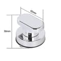 Miniatyrbild 2 av 2: 2PCS Sugkoppshandtag Låda Glas Bärbara Mobilitetshandtag Knoppar silver