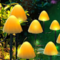 Miniatyrbillede 1 af 5: Boligindretning gulvlampe solar led svampelampe (3,8 meter 12 lys)